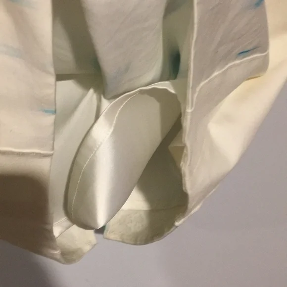 Elie Tahari Full zip shift sleeveless White with green dress Sz 4 - Picture 9 of 10